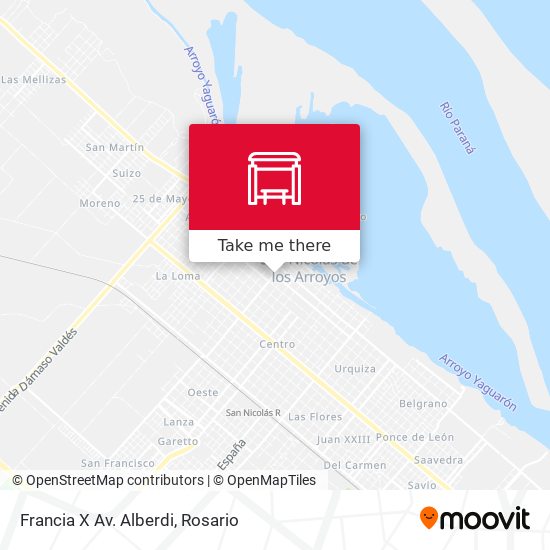 Mapa de Francia X Av. Alberdi