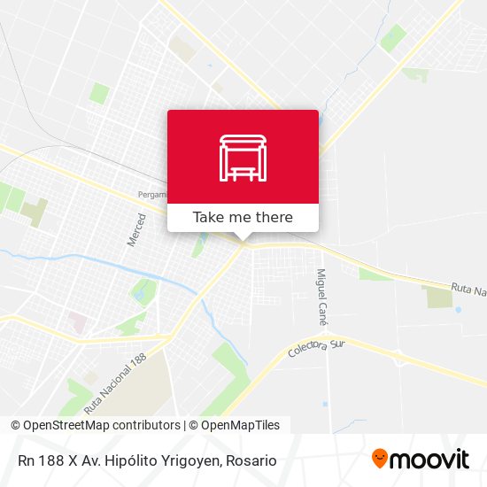 Mapa de Rn 188 X Av. Hipólito Yrigoyen