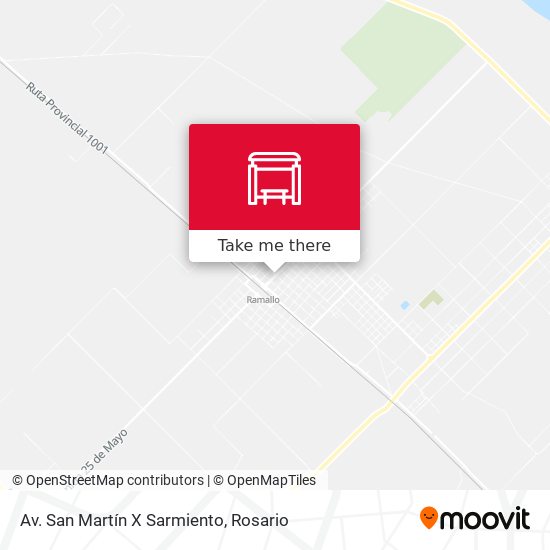 Av. San Martín X Sarmiento map