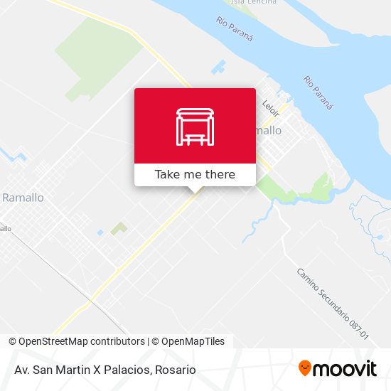 Av. San Martin X Palacios map