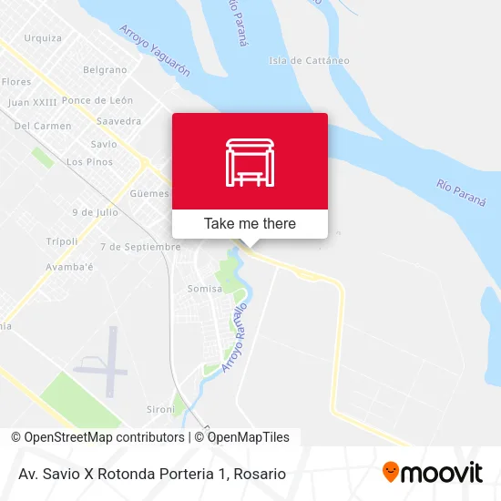 Mapa de Av. Savio X Rotonda Porteria 1