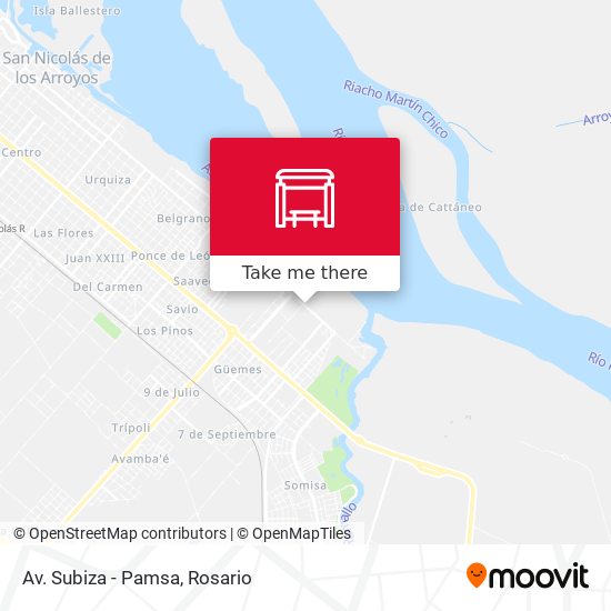 Mapa de Av. Subiza - Pamsa