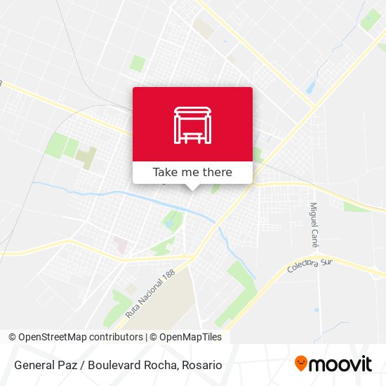 Mapa de General Paz / Boulevard Rocha