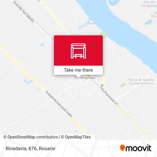 Rivadavia, 676 map