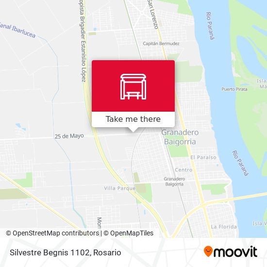 Mapa de Silvestre Begnis 1102