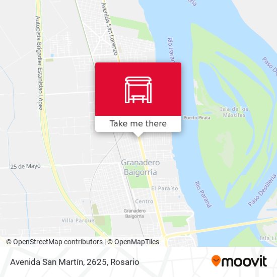 Avenida San Martín, 2625 map