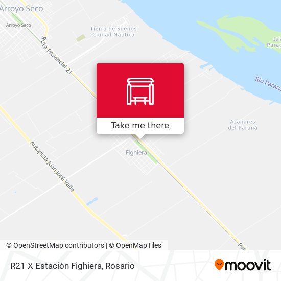 R21 X Estación Fighiera map
