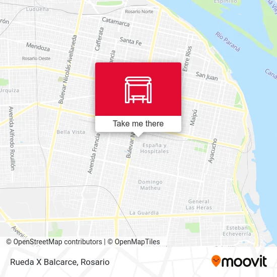 Rueda X Balcarce map