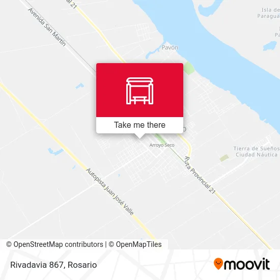 Rivadavia 867 map