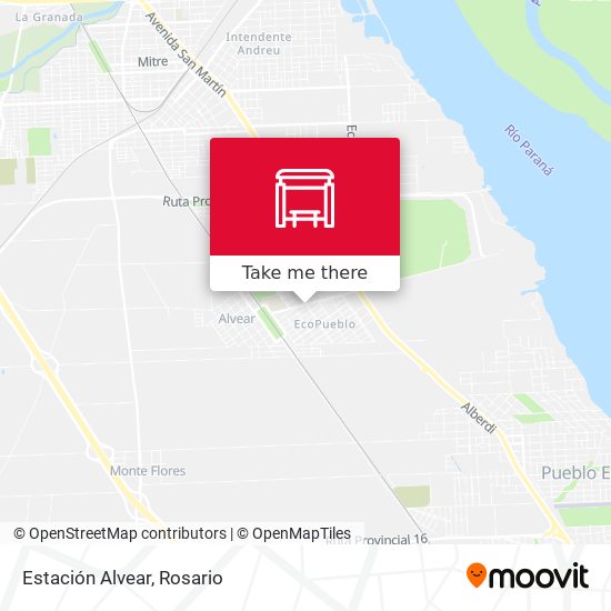 Mapa de Estación Alvear