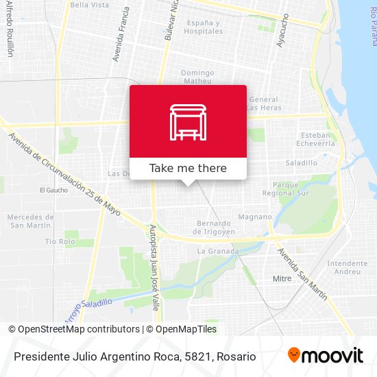 Presidente Julio Argentino Roca, 5821 map