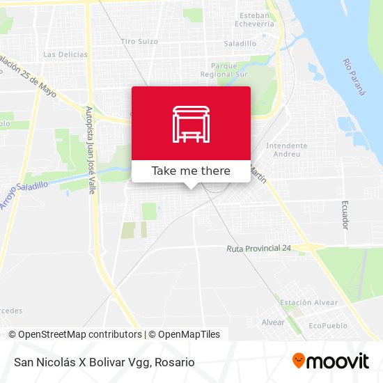 San Nicolás X Bolivar Vgg map
