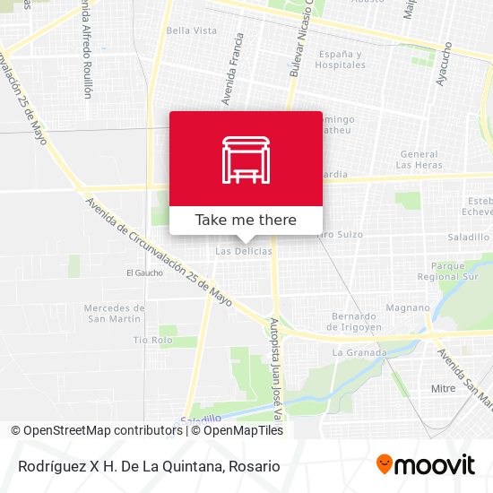 Rodríguez X H. De La Quintana map
