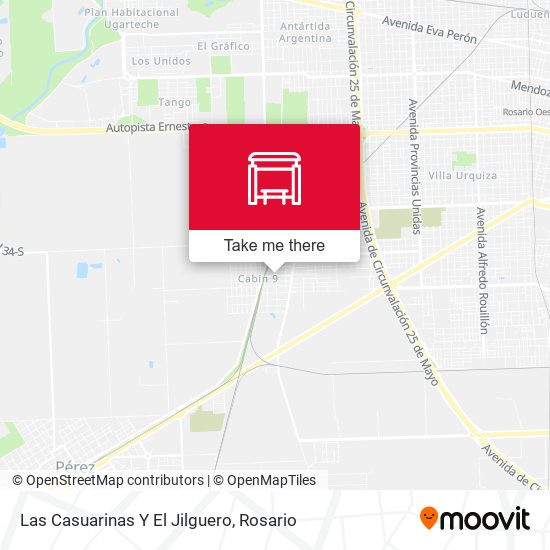Mapa de Las Casuarinas Y El Jilguero