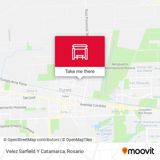 Velez Sarfield Y Catamarca map