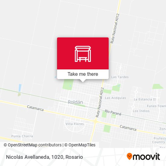 Nicolás Avellaneda, 1020 map
