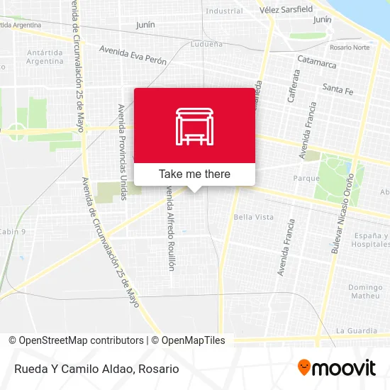 Rueda Y Camilo Aldao map