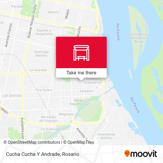 Cucha Cucha Y Andrade map