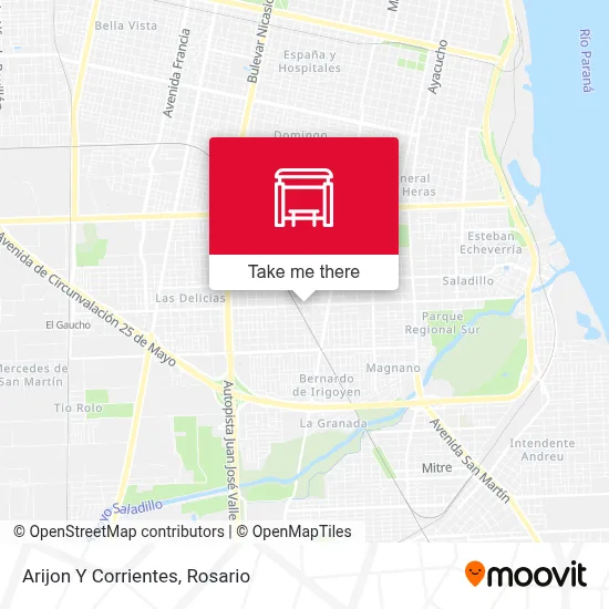 Arijon Y Corrientes map