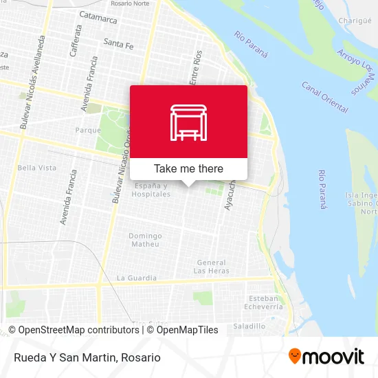 Rueda Y San Martin map