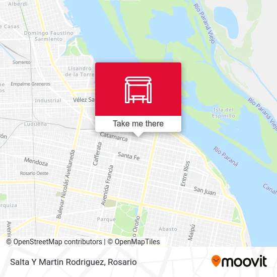 Salta Y Martin Rodriguez map
