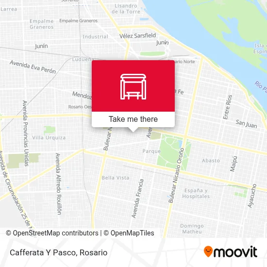 Cafferata Y Pasco map