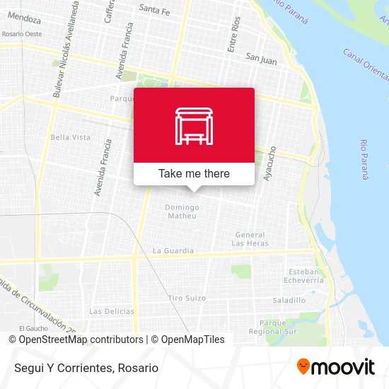 Segui Y Corrientes map