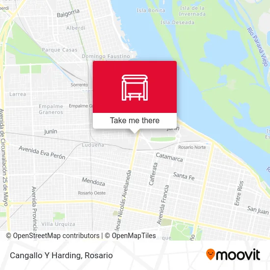 Cangallo Y Harding map