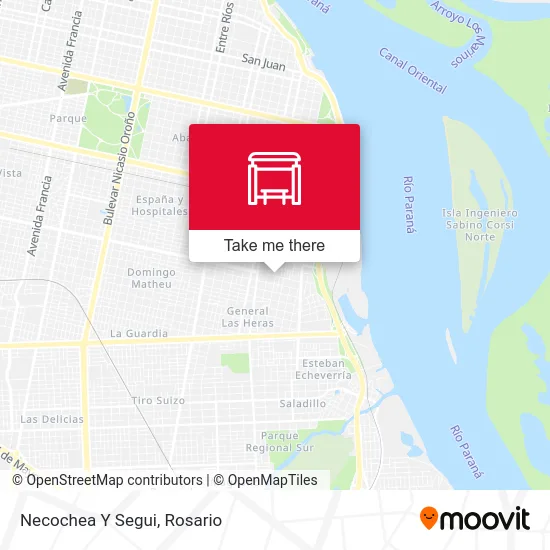 Necochea Y Segui map