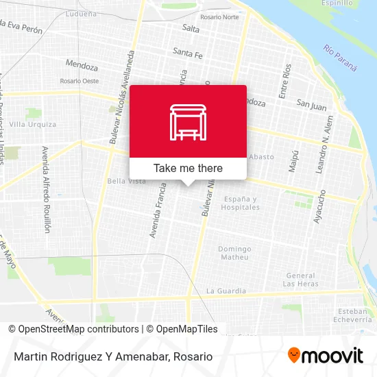Martin Rodriguez Y Amenabar map