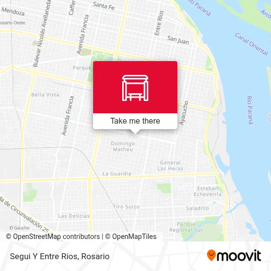 Segui Y Entre Rios map