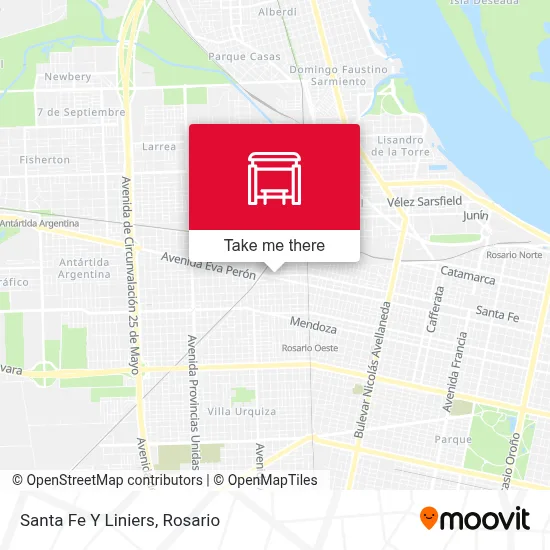 Santa Fe Y Liniers map