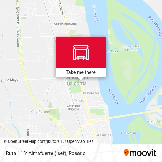 Ruta 11 Y Almafuerte (Isef) map