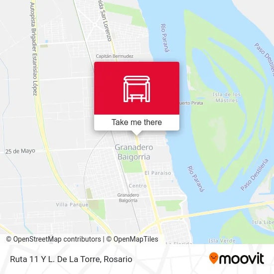 Ruta 11 Y L. De La Torre map