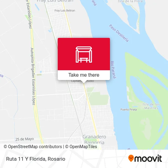 Ruta 11 Y Florida map