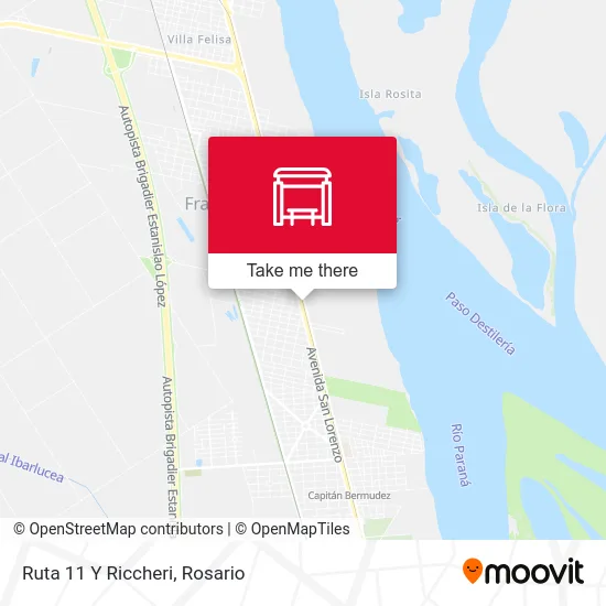 Ruta 11 Y Riccheri map