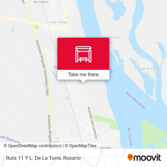Ruta 11 Y L. De La Torre map