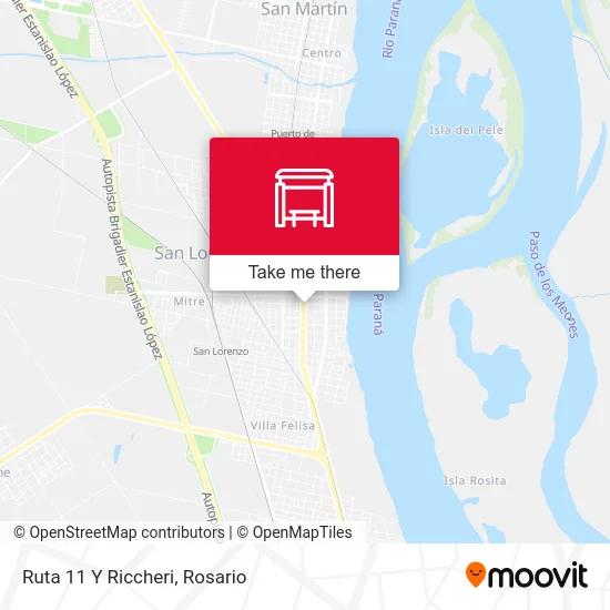 Ruta 11 Y Riccheri map