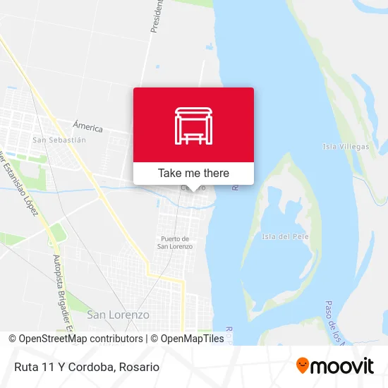Ruta 11 Y Cordoba map