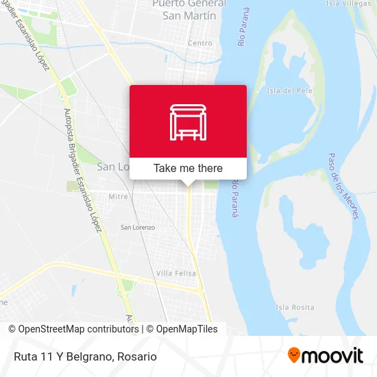 Ruta 11 Y Belgrano map