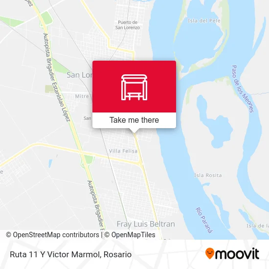 Ruta 11 Y Victor Marmol map