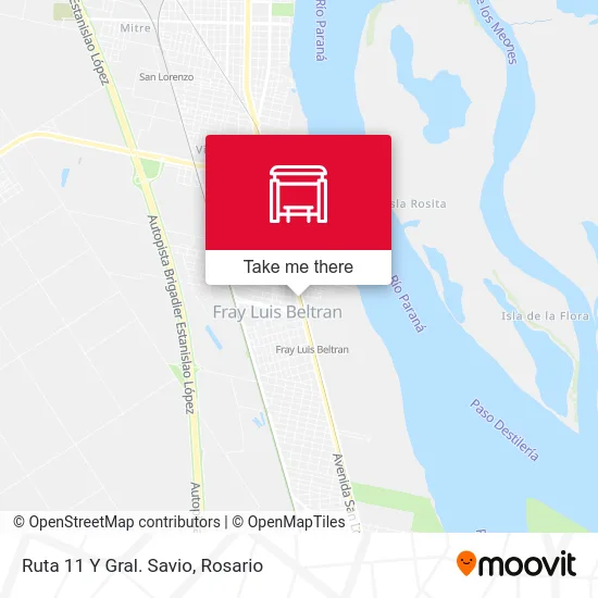 Ruta 11 Y Gral. Savio map