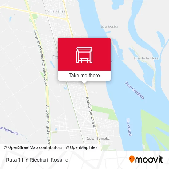 Ruta 11 Y Riccheri map