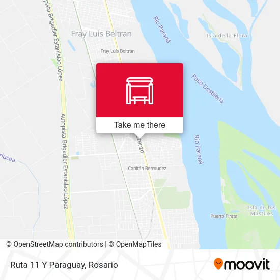 Ruta 11 Y Paraguay map