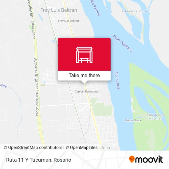 Ruta 11 Y Tucuman map