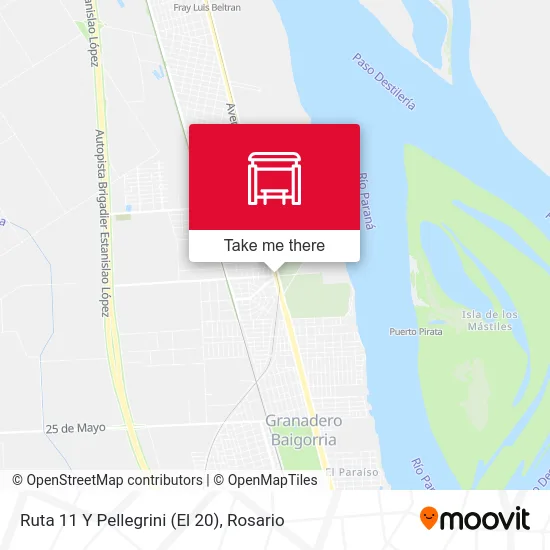 Ruta 11 Y Pellegrini (El 20) map