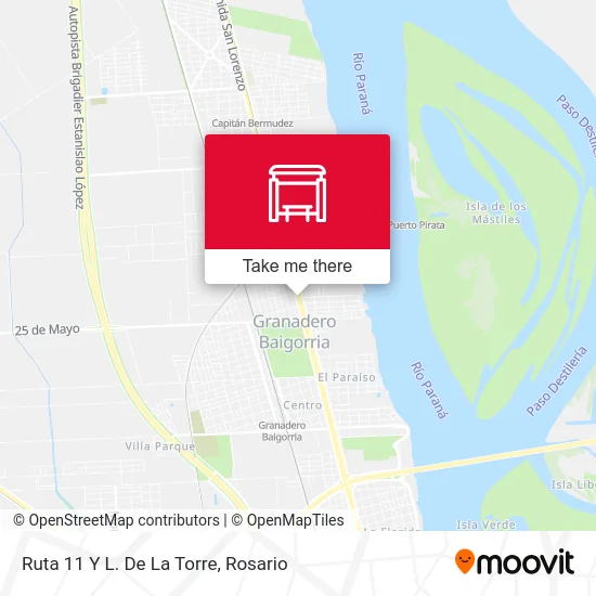 Ruta 11 Y L. De La Torre map