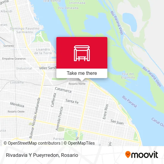 Rivadavia Y Pueyrredon map