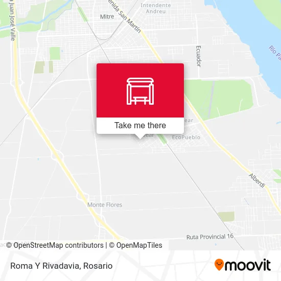 Roma Y Rivadavia map