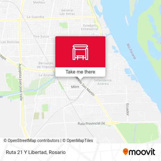 Ruta 21 Y Libertad map